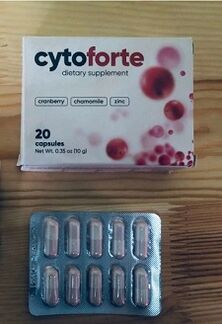 Treatment of cystitis with natural capsules Cyto Forte - review on the result of the application. 